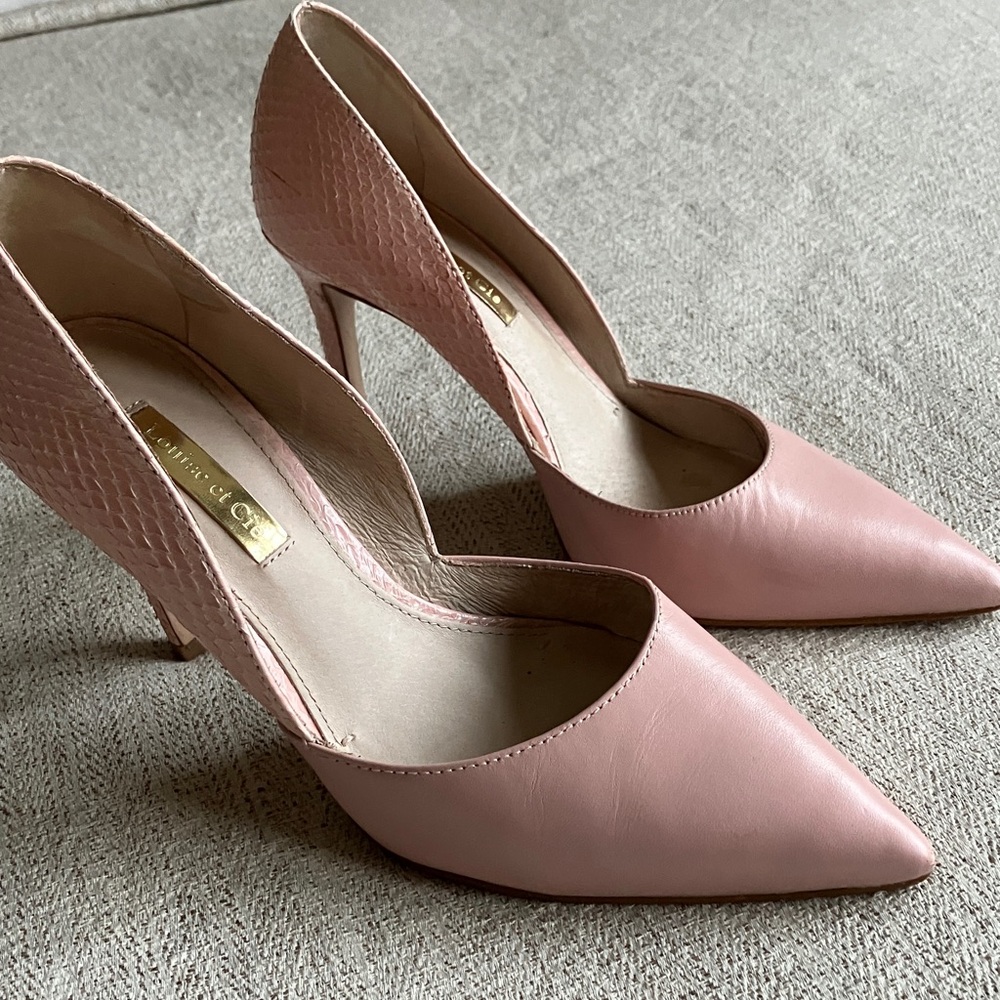 Louise et Cie Pink Pointed-Toe Stiletto Pumps size 35